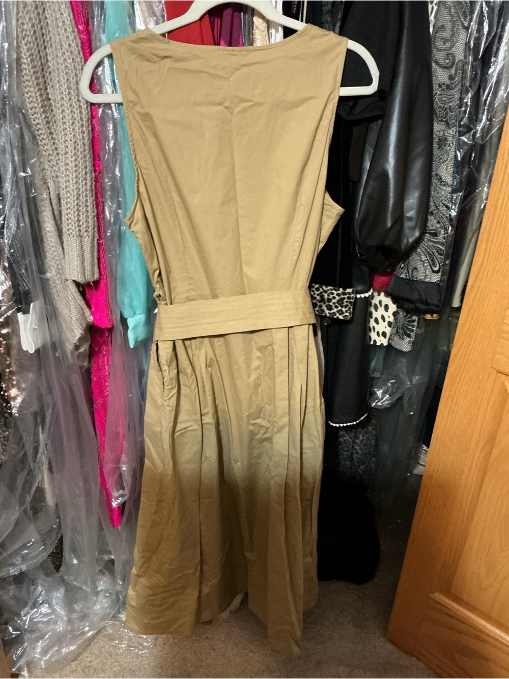 Mossimo Supply Co. Sleeveless Belted Maxi Dress in Olive - Picture 3 of 5